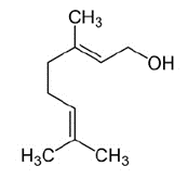 Formule chimique du géraniol