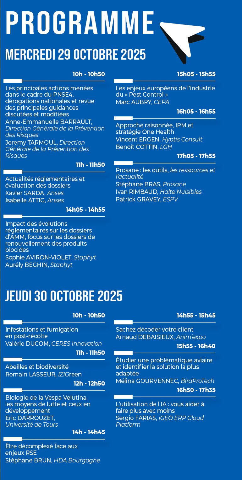 Liste conférences Parasitec 2025