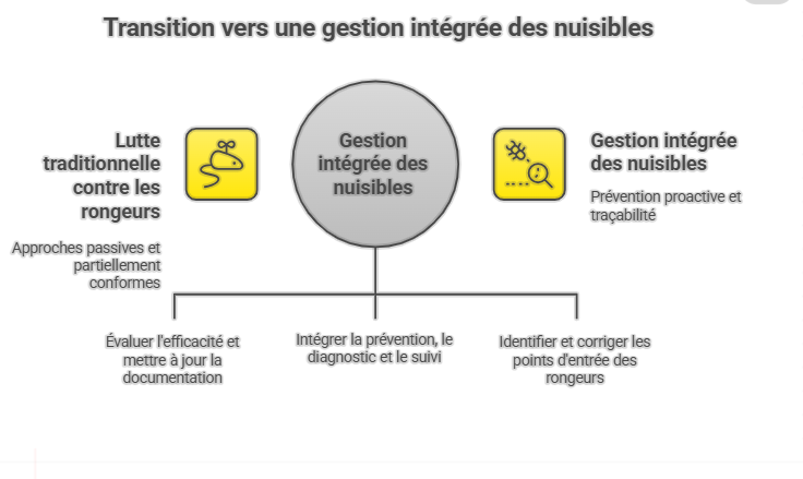 schéma transition vers une gestion intégrée de nuisibles