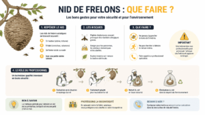 Etapes pour retirer un nid de frelons en sécurité