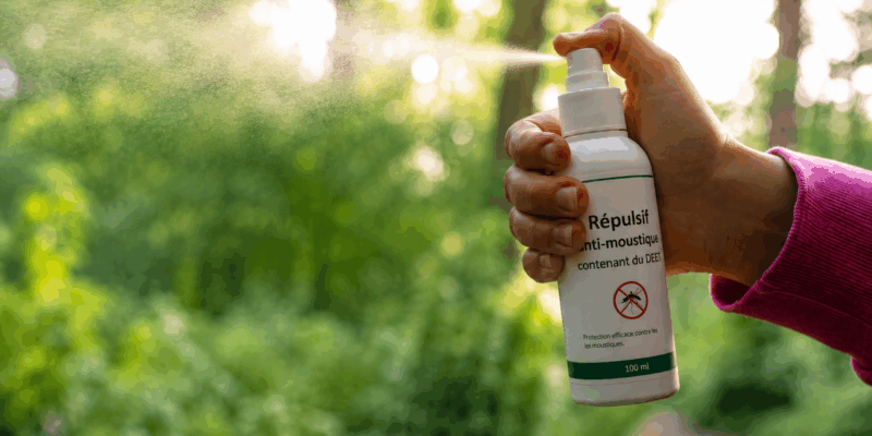 efficacité du DEET contre les moustiques