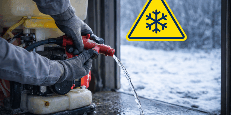 Entretien du matériel antiparasitaire en hiver