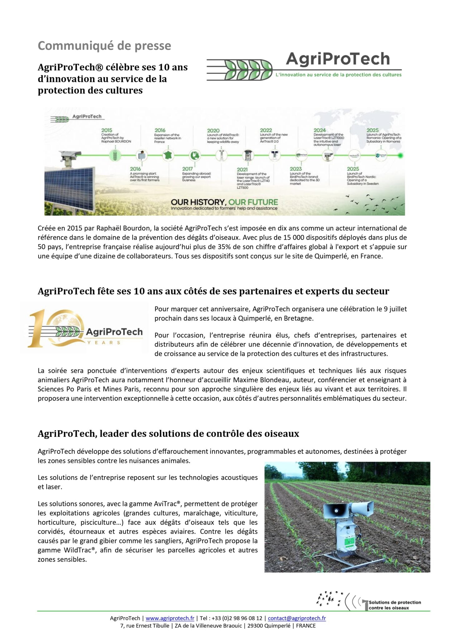 AgriProTech 10 ans