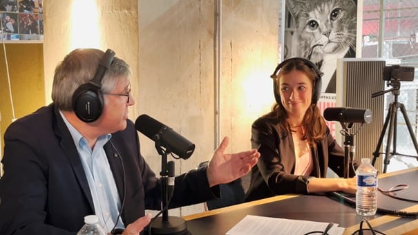 Alain Querrioux, directeur d’Andermatt France et Chloé Haberkorn, experte scientifique, s'expreiment lors du podcast sur la punaise des lits organisé pour Hamelin.info