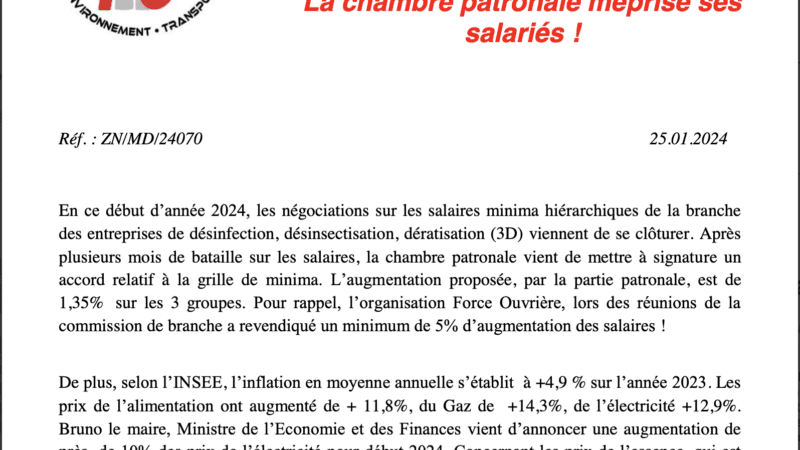 NAO 2024 de la branche des 3D