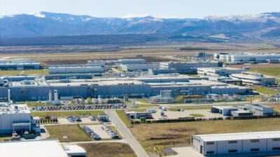 Illustration d’un site industriel. Image non représentative du site BASF de Genay